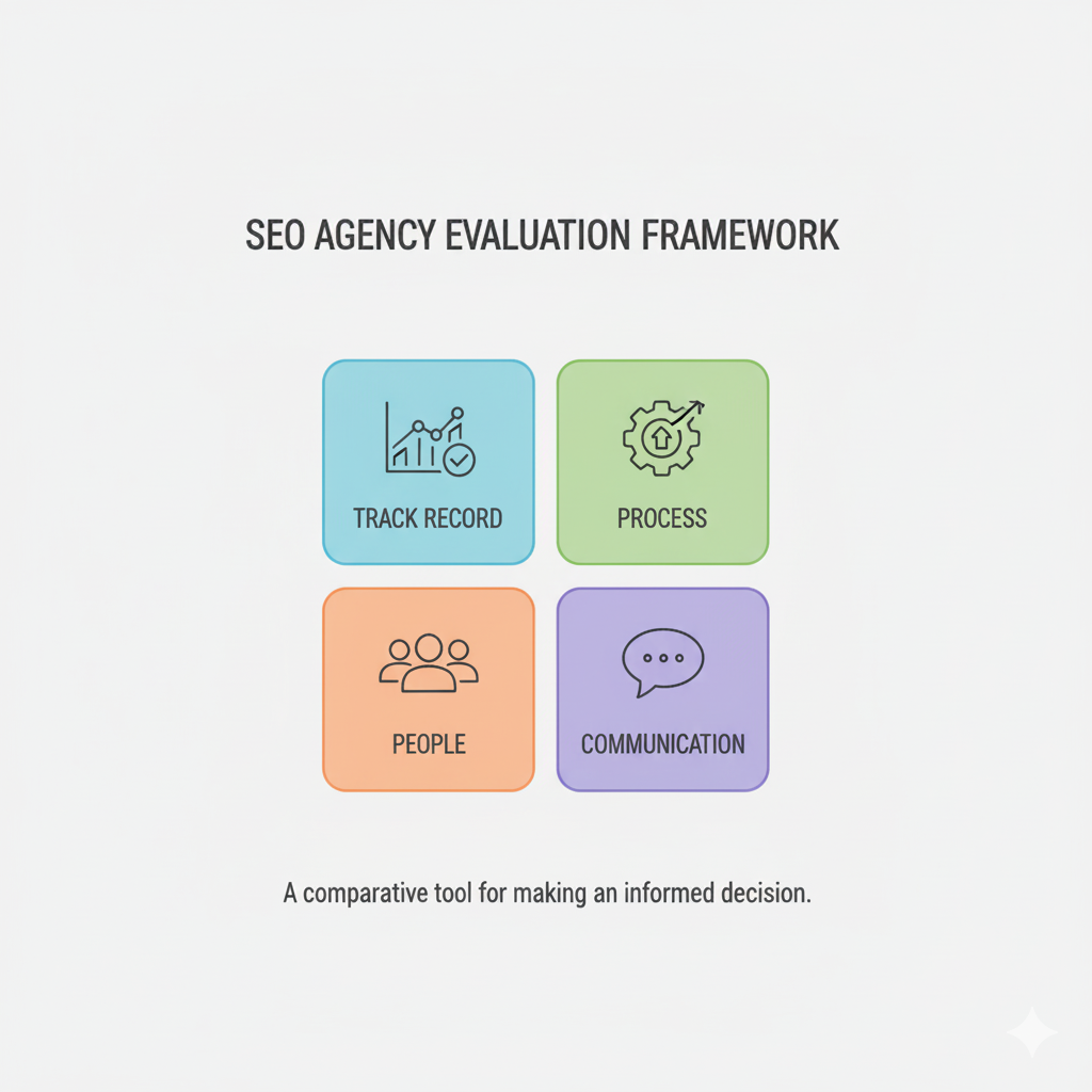 How to Choose the Best SEO Agency 4 SEO Agency Evaluation framework for choosing SEO agency.